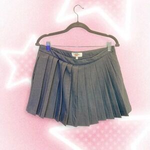 Cali 1850 y2k Preppy grey pleated mini skort - Large